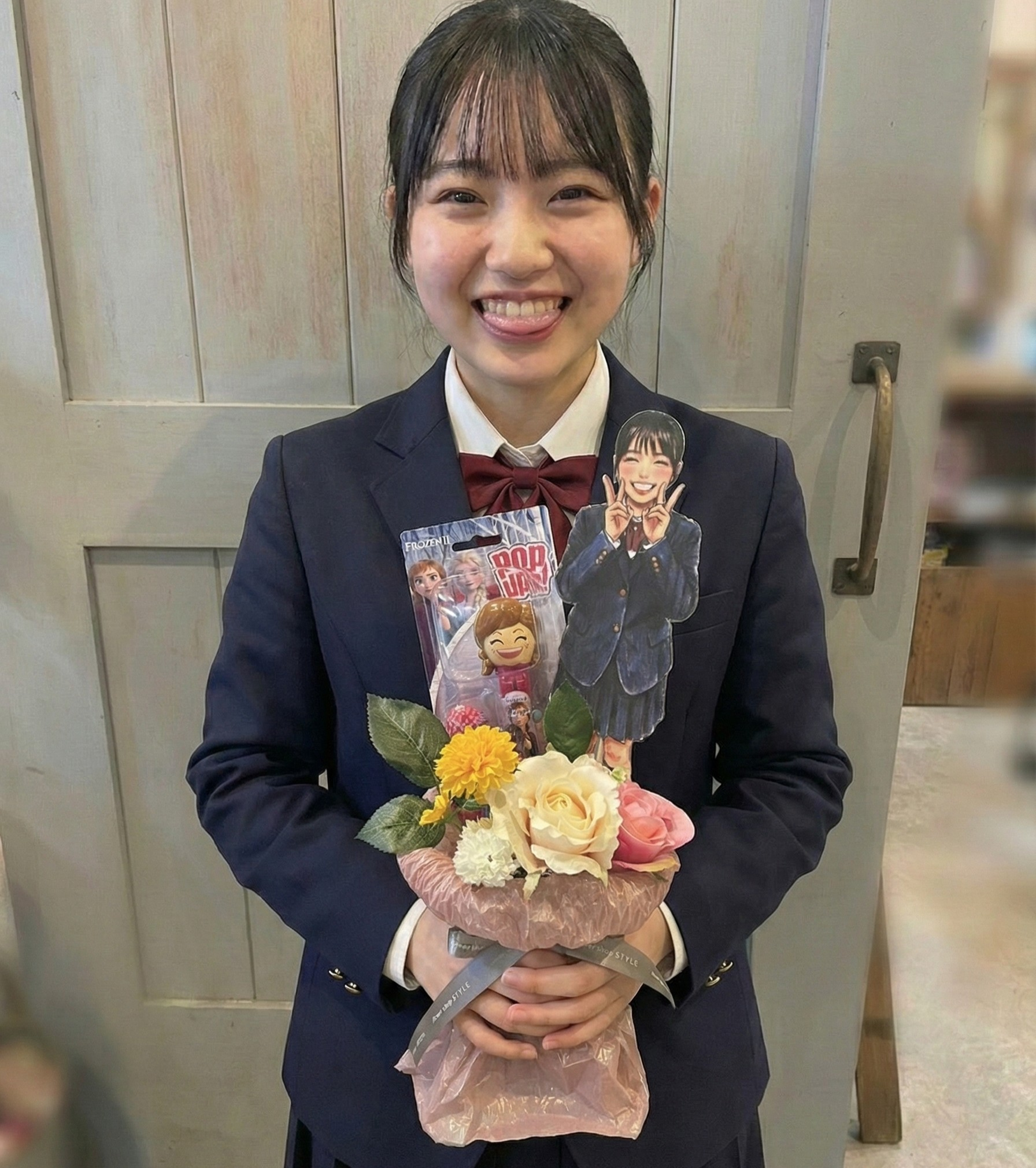 ハナ♡エール 似顔絵花束